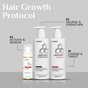 Champú y Acondicionador 2 en 1 para Engrosar el Cabello para Hombres con Bloqueadores Naturales de DHT, Ácido Cítrico y Hojas de Saw Palmetto para un Cabello Visiblemente Más Grueso - Product Image 1