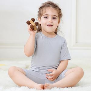 Conjunto de Verano Michley para Niños de 2 a 8 Años, Mono de Bambú de Color Sólido, Atuendo Elegante para Festivales, Regalo Creativo - Product Image 4
