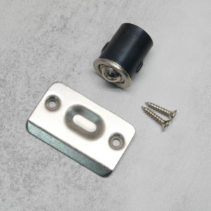 Modern Door Ball <strong>Catch</strong> <strong>Adjustable</strong> <strong>Roller</strong> <strong>Catch</strong> Polished Nickel Zinc Alloy Screws Strike Plates Easy Installation for Kitchen - Product Image 2