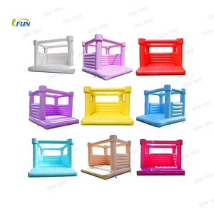 Château gonflable de luxe pastel avec toboggan et piscine à balles, combo Macaron, château <span class=keywords><strong>sauteur</strong></span> avec arche pour fêtes d'enfants et événements - Product Image 6