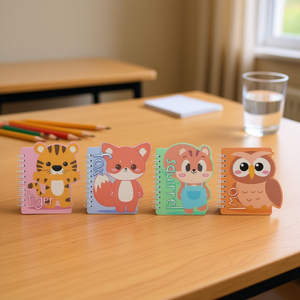 Mi Casita Spiral Notebook Lined Pages Cartoon Animal Design For Kids Writing School Use - Product Image 2