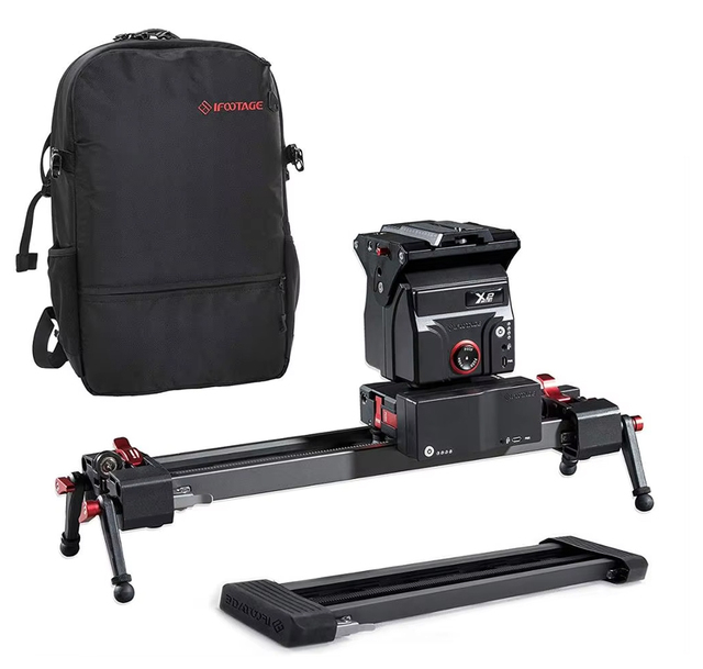 IFOOTAGE Electric Camera Slider 33inch Motorized Photography Slider Tracker Silent Motor Camcorder Tracking Video Shooting Follo