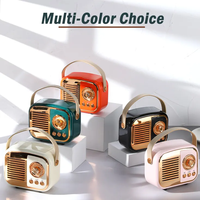 Haut-parleurs rétro Bluetooth portables sans fil mini haut-parleurs avec radio FM AUX TF de conception tendance