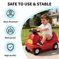 Train de montagnes russes pour enfants en plastique PE écologique, jouet à assembler avec rails, voiture à pousser pour jeu intérieur et extérieur pour tout-petits