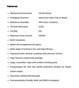Éclairage routier et urbain LED Polymatech série COB standard FL18COB3030 blanc chaud 95+ CRI offrant des performances élevées et fiables - Product Image 4