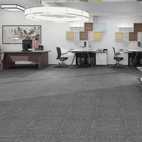 Dalles de moquette commerciales pour bureaux 50cmx50cm, modernes, insonorisées, avec support en bitume amortissant