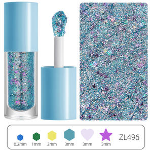 Gel pailleté en vrac à base de perles et de diamants, pigment lumineux, non toxique, pour <span class=keywords><strong>cheveux</strong></span>, corps et yeux - Product Image 5