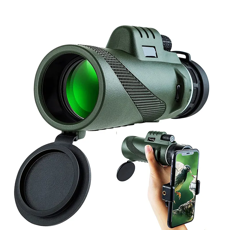 M4060BC 40X60 Portable HD Monocular with phone adapter and tripod