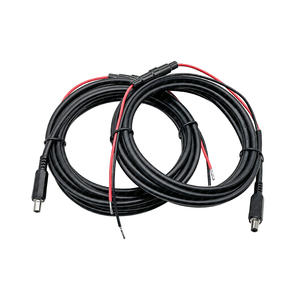 Cable de alimentación macho de 5521 CC de bloqueo de 16AWG con cable fusible de resorte para panel solar, coche, aplicación en el hogar - Product Image 2