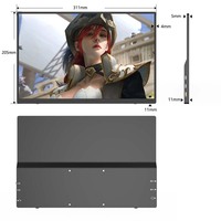 ZWBA Gaming écran tactile Lcd 4K écran tactile IPS Portable moniteur affichage Mobile ordinateur portable étendre l'écran avec 14 15 16 17 18 pouces