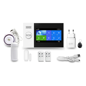 Giá Cả Cạnh Tranh Trung Quốc Sản Xuất Home Hệ Thống Báo Động Chống Trộm Wifi + 4 Gam Báo Động Không Dây Systeme - Product Image 1
