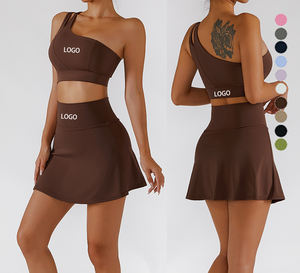 Conjunto Deportivo de 2 Piezas para Mujer con Sujetador Deportivo y Falda de Golf 2 en 1 para Tenis, Golf y Ejercicio - Product Image 6