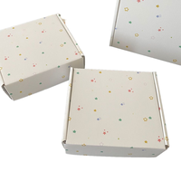 Boîtes d'expédition en carton ondulé imprimées avec des points colorés personnalisés, boîte d'expédition écologique pour les petites entreprises