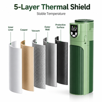 Réfrigérateur portable pour stylo à insuline avec affichage de la température en temps réel, rechargeable, pour médicaments diabétiques, pliable, idéal pour les voyages