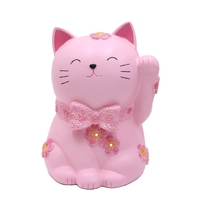 Jouets peints pour enfants ne cassent pas les poupées en plâtre Fortune Cats Vinyle Tirelire Étudiant Cadeaux peints à la main