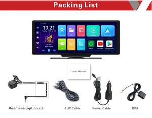 10,26 "4K Dash Cam Adas Wireless Dashcam Carplay Android 4G Dash Cam Dvr para coche Android 10 - Product Image 2