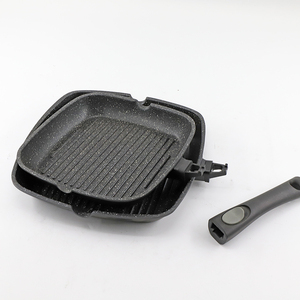 Ensemble <span class=keywords><strong>de</strong></span> 9 moules à steak et grill, revêtement en marbre, en fonte, poêle, vente en gros - Product Image 1