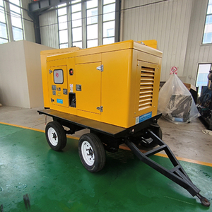 เครื่องกำเนิดไฟฟ้าแบบเงียบ พกพาได้ 3 เฟส 20 kva 25kva 30kva 50kva 100kva แบบเคลื่อนที่สี่ล้อ 20-50kva แบบพกพา - Product Image 4
