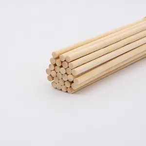 Round Crafts Sticks 30*0.5 Supply Dowel Rods Small Wooden Popsicle Thick Bamboo Wholesale Coffee Cake 47 Inch Lollipop 120 Cm