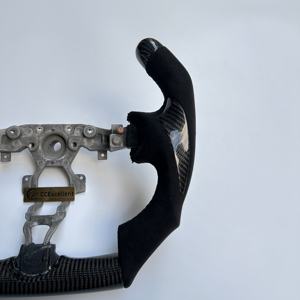 CCExcellent <span class=keywords><strong>ราคา</strong></span>โรงงานที่มีความเงาคาร์บอนไฟเบอร์ F1รูปร่างนิ้วหัวแม่มือจับสำหรับนิสสัน<span class=keywords><strong>370z</strong></span> คาร์บอนไฟเบอร์พวงมาลัย - Product Image 5