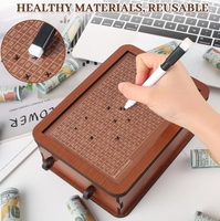 Tirelire Boîte à Économies en Bois Personnalisée de Haute Qualité avec Stylo pour Adultes et Enfants