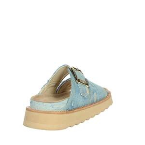 Sandalias de mezclilla Colors Of California Donna Ciabatta Bassa HC.STORMY60 con plataforma y suela de mezclilla azul claro - Product Image 3