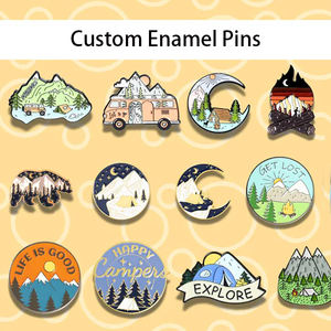 金銀メッキ記念コインエナメルお土産カスタムロゴ金属合金3D金属バッジラペルソフトエナメルピン - Product Image 5