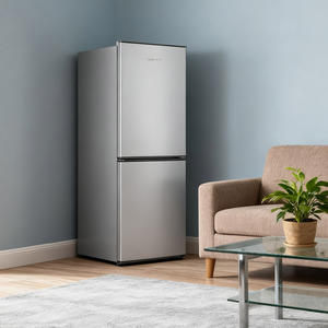 Frigorifero a <span class=keywords><strong>Doppia</strong></span> <span class=keywords><strong>Porta</strong></span> da 175L, 220V, Congelatore a Caricamento dal Basso, Frigorifero Compatto a Risparmio Energetico per Uso Domestico - Product Image 5