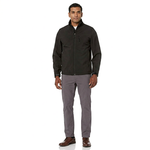 Veste softshell imperméable pour homme, vente en gros, manteau d'hiver pour l'extérieur, randonnée, sport, doublure en polaire, vêtements de travail, sur mesure, prix de gros bon marché - Product Image 1