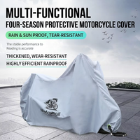 Housse de moto anti-poussière et imperméable en tissu 300D haute résistance, pour toutes les saisons, pour le rangement extérieur des motos