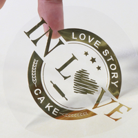 Feuilles d'autocollants adhésifs holographiques en vinyle imperméable avec logo personnalisé et motif floral de remerciement mignon pour étiquettes de dentifrice