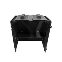Concert DJ Truss Display DJ Façade Booth Flight Case Cadre en aluminium noir Contreplaqué pour les salons professionnels et les fêtes