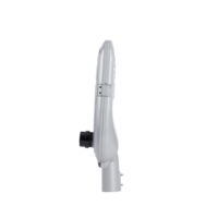 Lampadaire LED à double module en alliage d'aluminium gris clair, alimenté en courant alternatif, haute luminosité, étanche IP66, garantie 5 ans, 4000K, dimmable