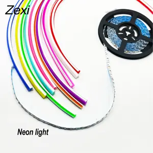Strip lampu Neon silikon terpisah LED 6mm s-strip 6.5mm untuk desain logo merek luar ruangan
