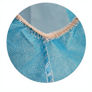 <span class=keywords><strong>Surchaussures</strong></span> d'isolement médical <span class=keywords><strong>jetables</strong></span>, en PP non tissé avec laminage CPE, semelle blanche antidérapante en PU, imperméables, pour usage chirurgical - Product Image 4