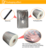 Machine d'emballage et de scellage automatique individuelle pour sacs de pailles alimentaires et de boissons, en papier PLA biodégradable