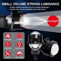 Phare de voiture à LED bi-xénon de 3 pouces, projecteur laser antibrouillard 200W, accessoires de voiture, éclairage 12V 6000K haute luminosité