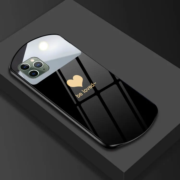 Neueste TPU und gehärtete Glass piegel Handy Schutzhülle für iPhone X 11 12 Pro max