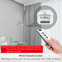 Module d'interrupteur intelligent ZigBee pour rideaux électriques motorisés, moteur de volet roulant, application Smart Life/Tuya, télécommande RF433