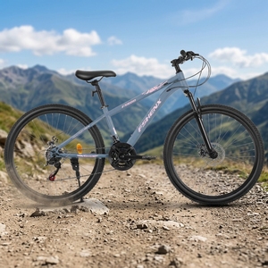 Vélo de montagne en acier au carbone haute résistance 26'' 24'' 21 vitesses avec freins à disque et fourche à <span class=keywords><strong>suspension</strong></span> - Prix abordable - Product Image 2