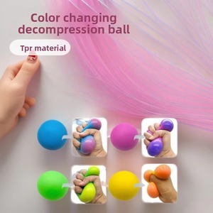 ของเล่นบีบมือเรืองแสงขนาด 6 ซม. แบบใหม่ ขายส่ง ลูกบอลน้ำ TPR เนื้อนุ่มสีขาว บรรเทาความเครียด ลูกบอลเรืองแสง พลาสติกน่าสนใจ - Product Image 2