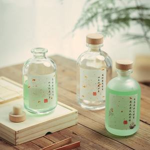 Bouteille <span class=keywords><strong>de</strong></span> liqueur en verre transparent givré avec bouchon en liège, 250ml, 375ml, 500ml - Product Image 6