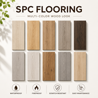 Revêtement de sol SPC aspect pierre marbre, cœur rigide, étanche, système de clic, couche anti-dérapante, support IXPE, pour hôtels et appartements, fabricant