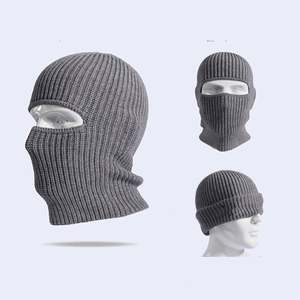 Gorro de Punto Jacquard de Moda para Hombre y Mujer, Estilo Balaclava, con un Orificio, Grueso y Cálido, para Esquí, Invierno 2024 - Product Image 6
