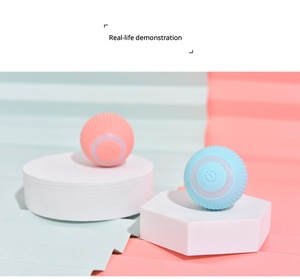 Balle roulante intelligente rechargeable par USB pour chat, avec évitement automatique des obstacles, lumière LED, jeu autonome, anti-ennui, jouet interactif pour chat - Product Image 6