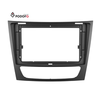 Podofo 2Din 9 "panneau de plaque stéréo de voiture tableau de bord réaménagement du cadre de Fascia pour mercedes-benz classe E W211/classe CLS 2005-2008