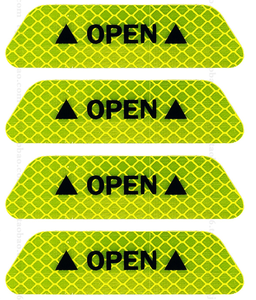 China Die Cut Fluorescent Paint <strong>Car</strong> Reflective Material Reflex Sticker for Glow in the Dark <strong>Cars</strong> Windshields Safety <strong>Reflector</strong>