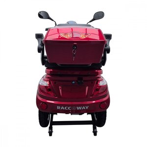 รถเข็นสามล้อไฟฟ้าสำหรับผู้สูงอายุ รุ่น VIA สีแดง 60V 1000W 3000W แบบเปิดประทุน รับน้ำหนักได้ 150 กก. ระยะทางวิ่ง 30-50 กม. 10-15 ไมล์ สีแดงเบอร์กันดีเงา - Product Image 2