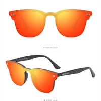 DUBERY 2026 Lunettes de soleil sportives rondes tendance UV 400 polarisées, montures bleues et rouges, vente en gros pour hommes et femmes