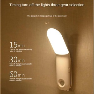 Lámpara LED con Sensor de Movimiento, Inalámbrica, Recargable por USB, Magnética, para Pasillo, Armario, Escalera, Habitación, Lámpara USB para Dormitorio, Regulable - Product Image 5